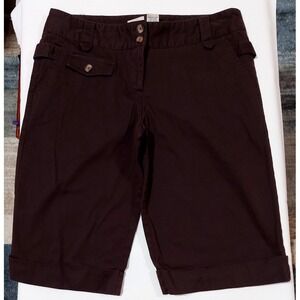 Copper Key Womens Burmuda Shorts Brown Size 9